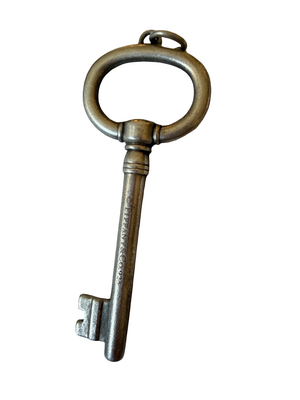 Authentic Tiffany & Co Antique-Style Skeleton Key Pendant .925 Silver